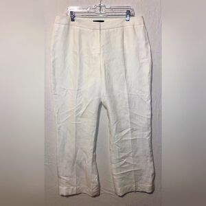 Elegant White Linen Pants By Talbots